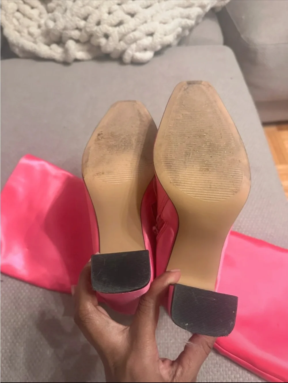 Steve Madden Hot Pink Ambrose Mid-Calf Block Heel Boots